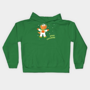 Cute dinosaur astronaut. Kids Hoodie